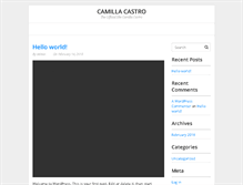 Tablet Screenshot of camillacastro.net